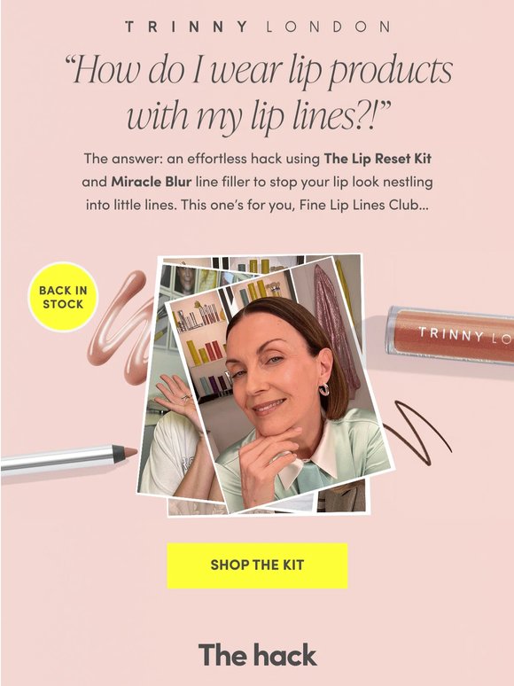 Calling all members of the Fine Lip Lines Club