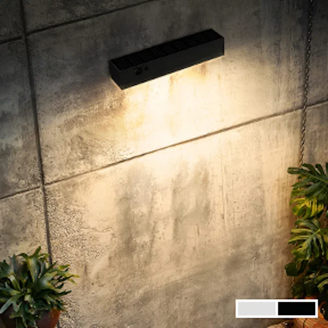 Litehouse Solar Outdoor Wall Light with Motion Sensor
