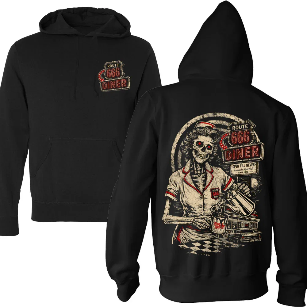 Route 666 Diner Pullover Hoodie