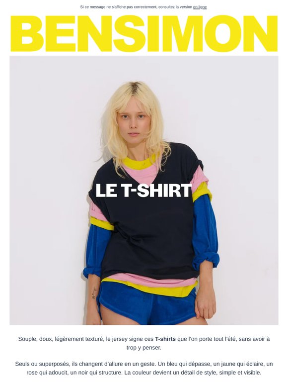 Les T-shirts Bensimon jouent la superposition