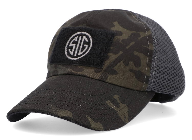 Image of SIG / NINE LINE DARK CAMO MESH HAT