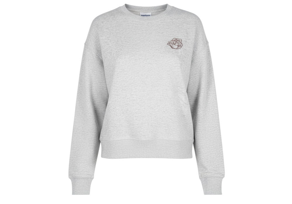 Image of ROSE WOMEN'S CREWNECK - HEATHER GRAY