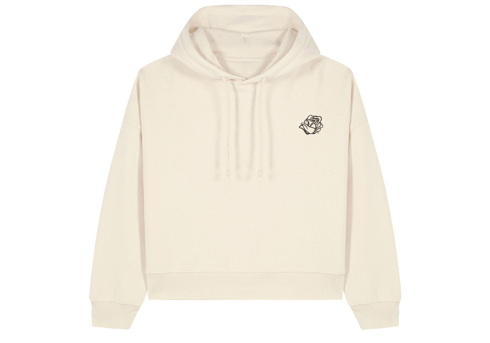 Image of ROSE WOMEN'S HOODIE - NATURAL RAW