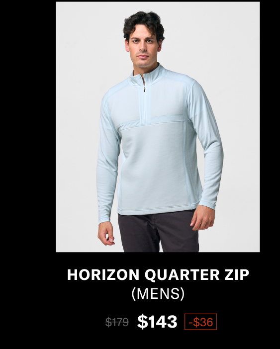 horizon quarter zip mens