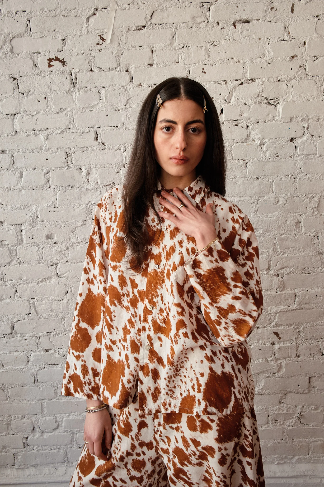 Image of Homer Buttondown -  Cow Print
