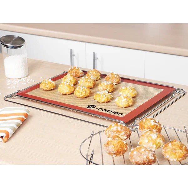 Image of Tapis de cuisson professionnel silicone et fibre de verre 40 cm Mathon