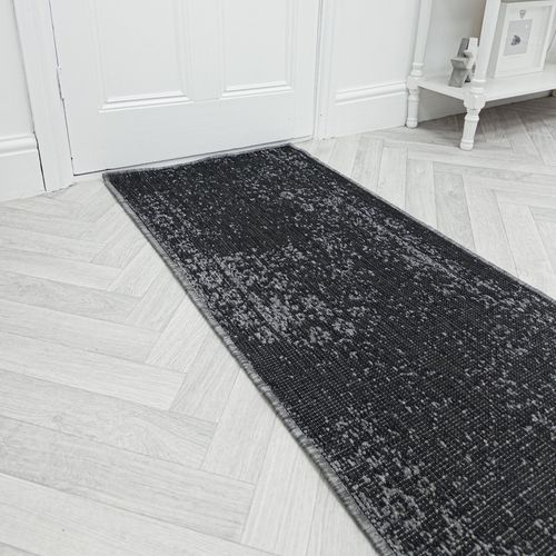 Tapestry Black Hall Runner