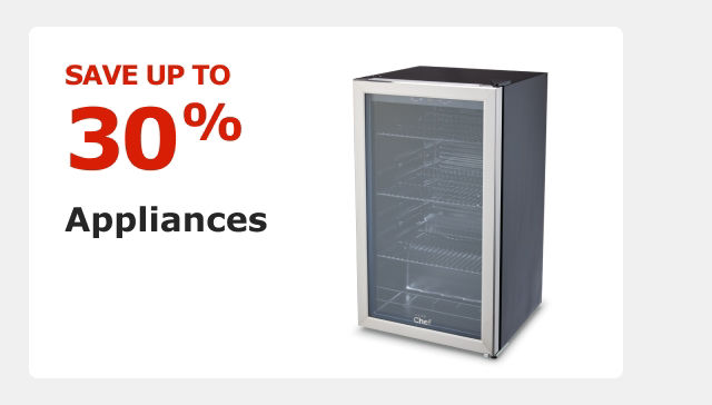 SAVE UP TO 30%. Appliances.