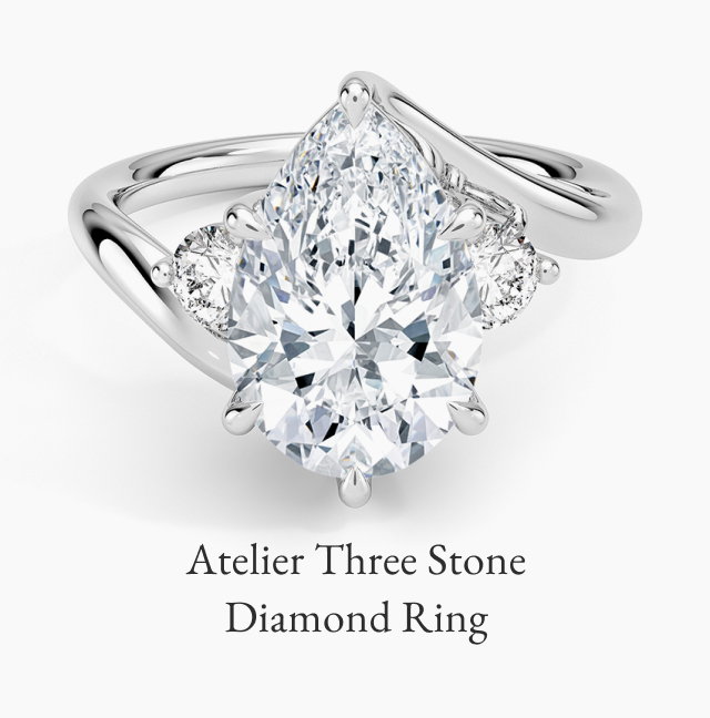 Atelier Three Stone Diamond Ring