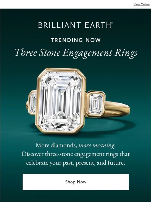 Engagement rings with triple the impact