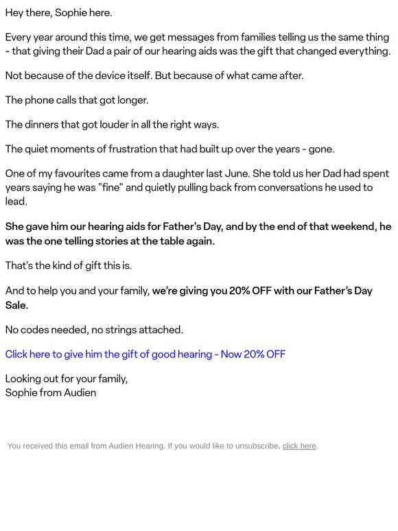 The gift I wish more people gave their Dad