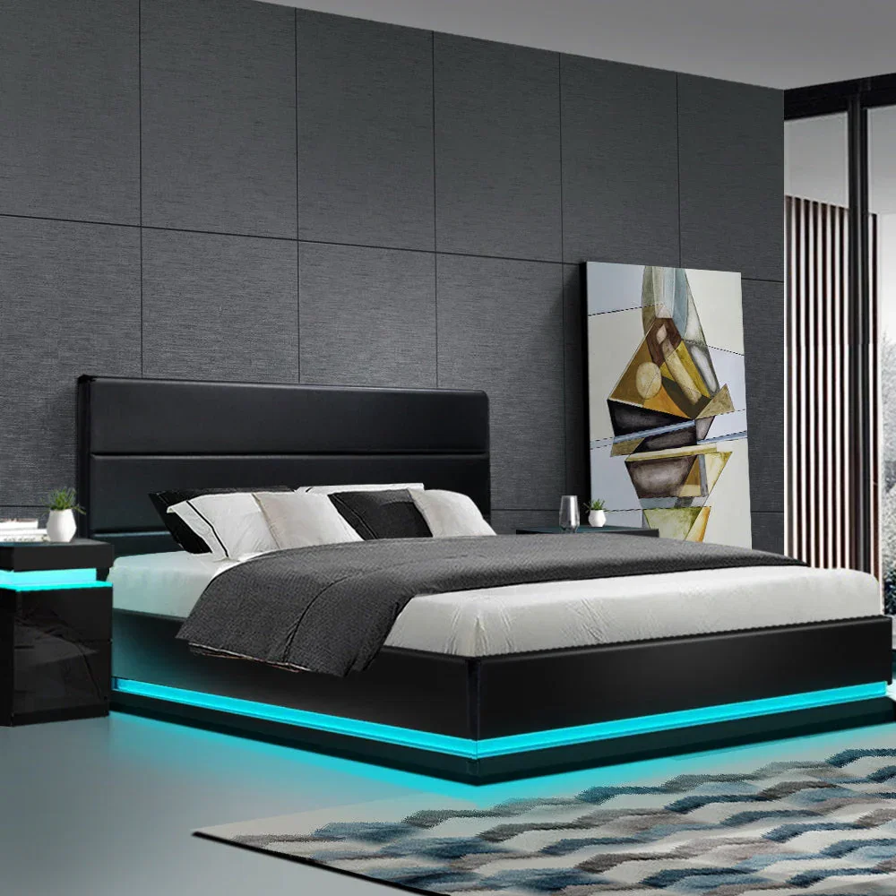 Image of Venus Bed & Mattress Package with 34cm Mattress - Black King