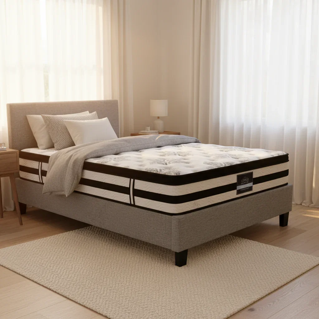 Image of Saturn Bed & Mattress Package - Grey Single