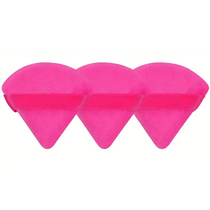 Image of 3-Pack: Triangle Powder Puff for Loose Powder and Liquid Cosmetic
