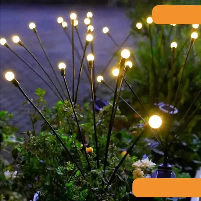 Image of 8 LED Solar Firefly Hanging Solar Lights