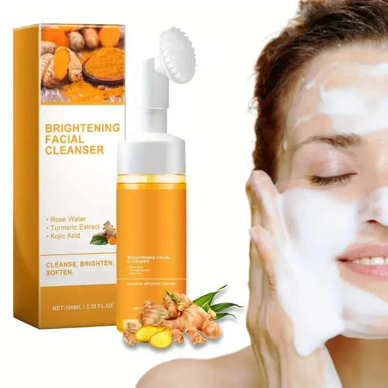 Image of Natural Turmeric Glow Facial Cleanser - Gentle Foaming Face Wash for All Skin Types