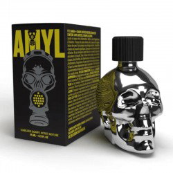 Popper Silver Skull Amyl 15ml - Desenho de caveira Efeito intenso