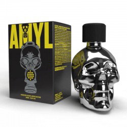 Popper Silver Skull Amyl 24ml - Intensidade do frasco de crânio
