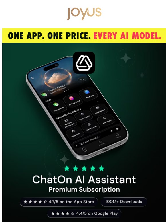 GPT. Claude. Gemini. One App. One Price. 💡