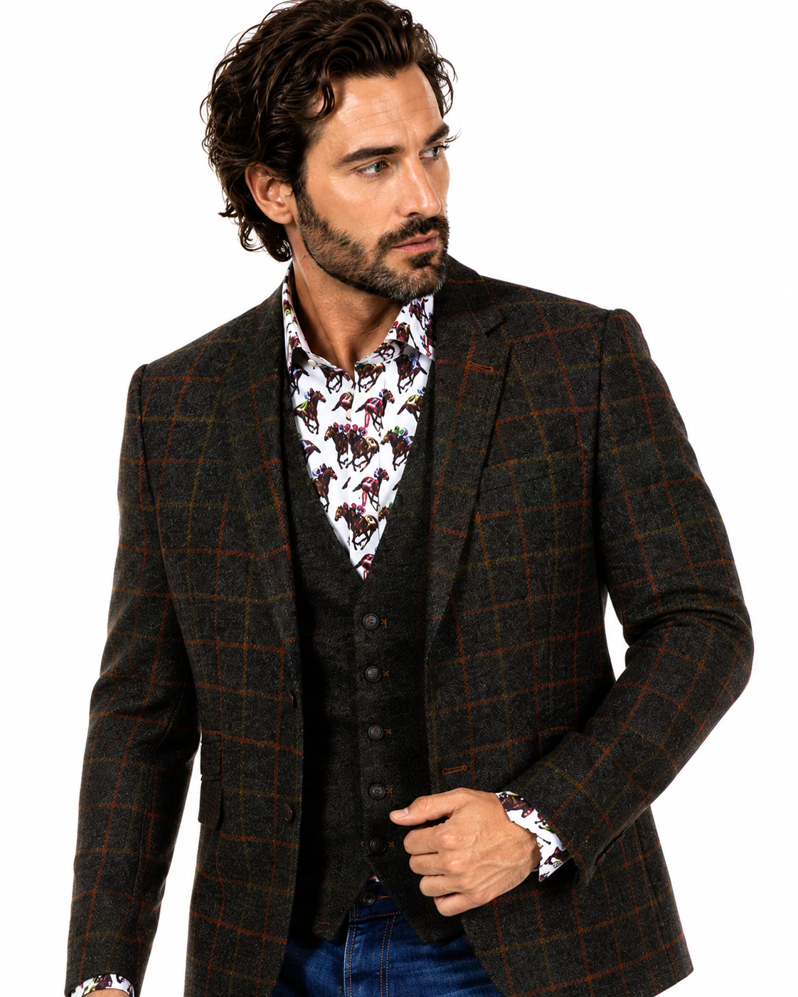 Image of WOOL JACKET WITH SPITFIRE LINING