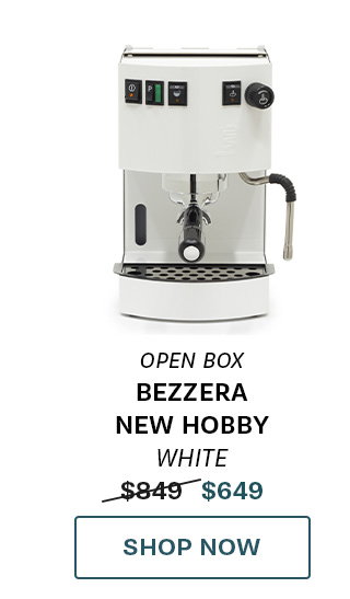 Open Box Bezzera New Hobby in White