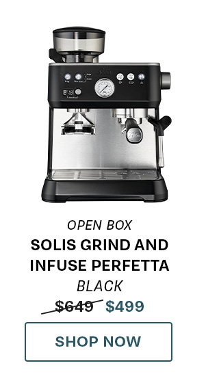 Open Box Solis Grind and Infuse Perfetta in Black