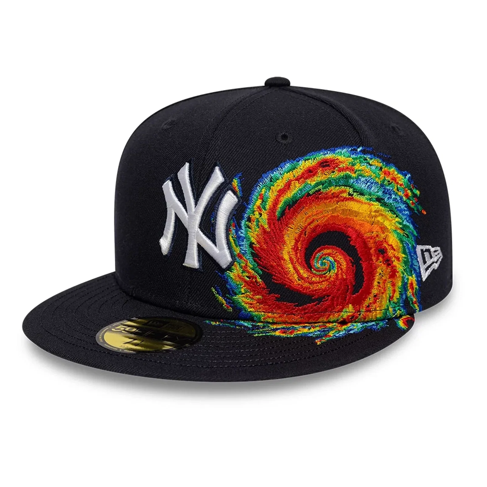 Image of New York Yankees MLB Storm Pattern Navy 59FIFTY Fitted Cap