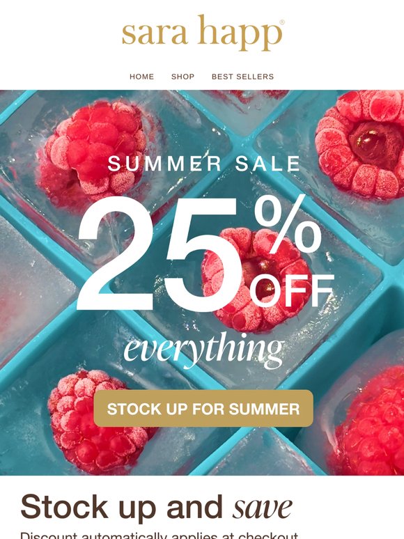 25% OFF SUMMER SALE ☀️