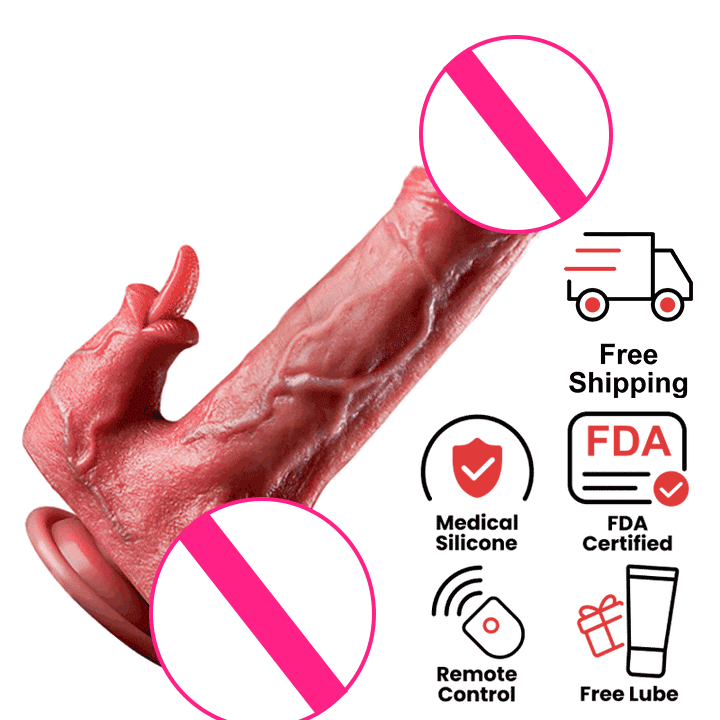 Impulso - 8.7 Inch Thrusting Realistic Massager - With Free Lube