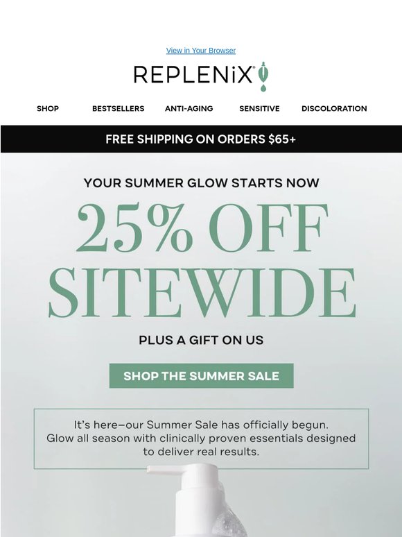 Summer essentials are 25% off