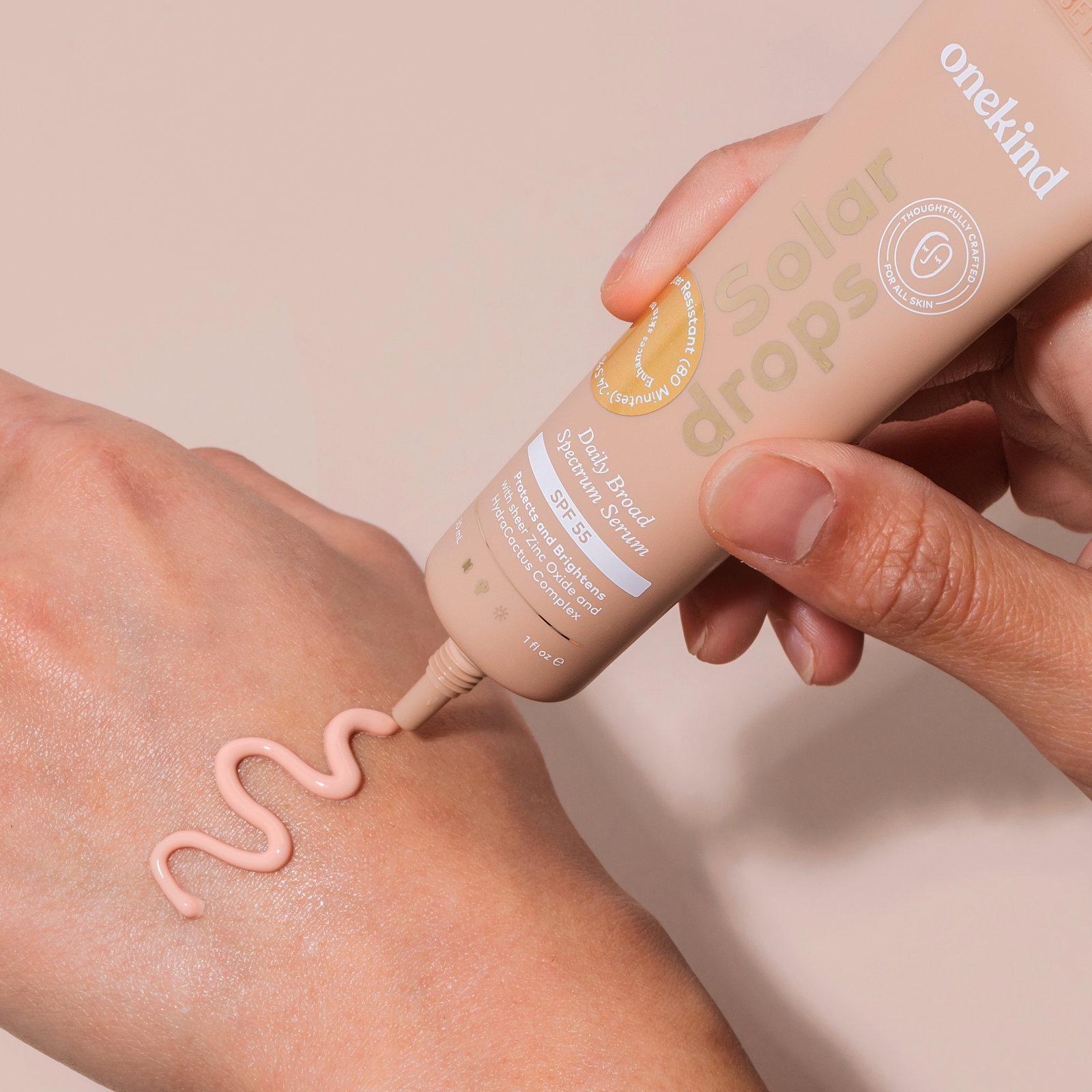 Solardrops tube in hands