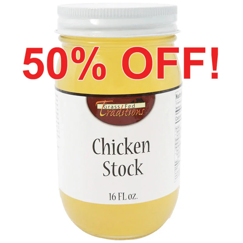 Image of Pastured Chicken Bone Stock 16 oz. (2-jar minimum)