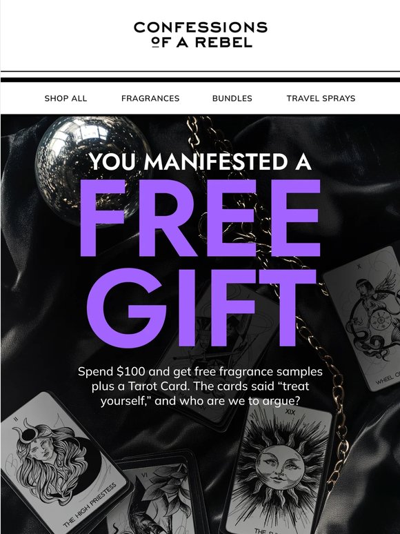 Free Gift With Purchase. The Cards Insist.