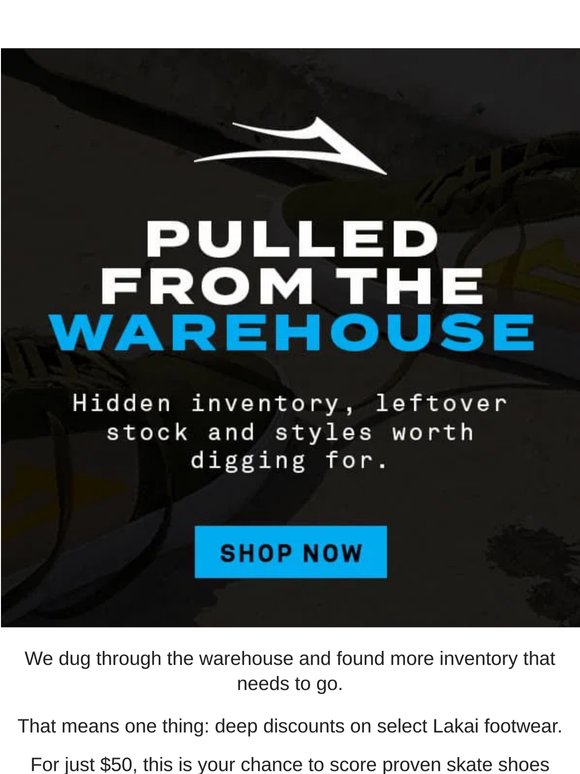 Pulled from the Warehouse