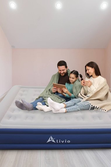 Inflatable Airbed Mattress with Built-in Electric Pump - Single/Double