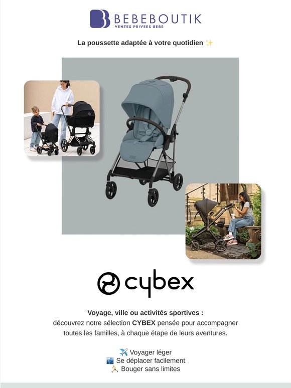 CYBEX 🖤 Une poussette pour chaque aventure
