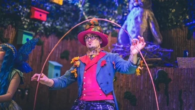 Performer at the winter carnival