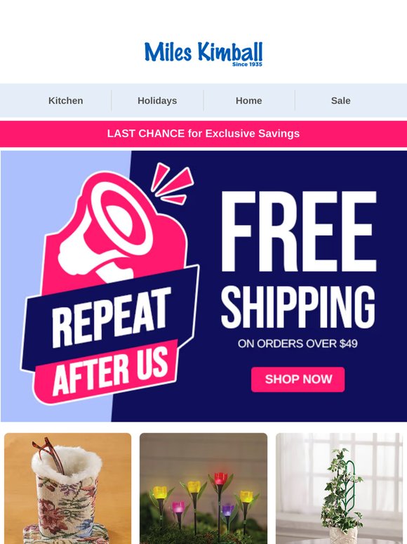 VIP Special: Free Shipping Is On Us