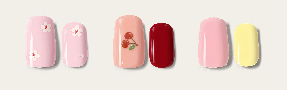 3 new nail wraps