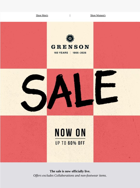 Sale Now On. Save up to 60% While Stocks Last.