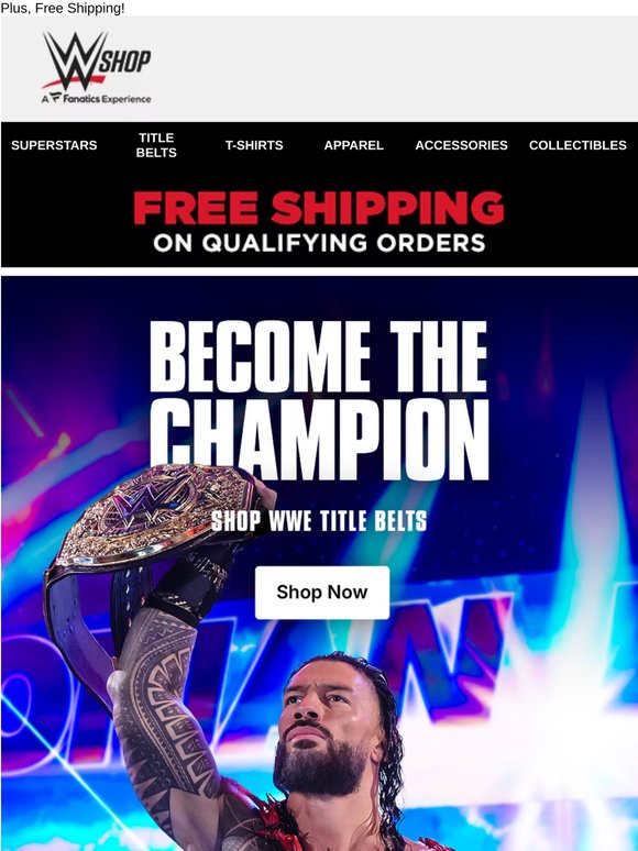 Bring Home Gold With WWE Title Belts