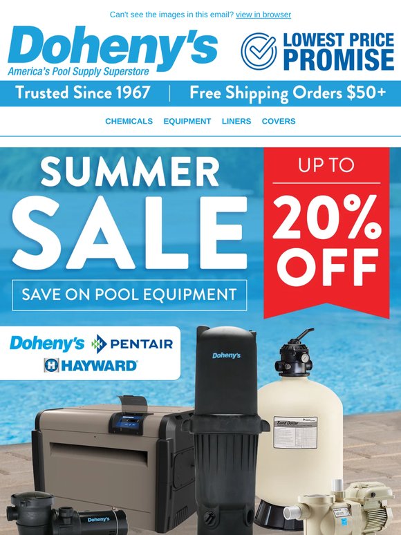 🔥 Summer Savings — Top Equipment Brands, Up to 20% OFF