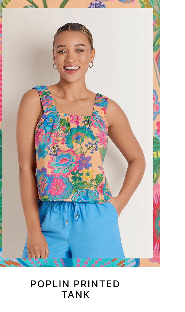 Poplin Printed Tank