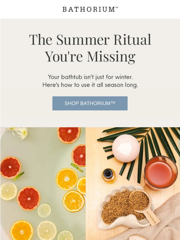 Bath Rituals For Every Summer Moment