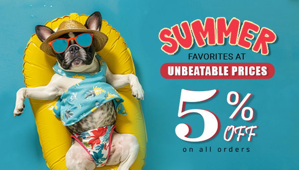 5% OFF on all orders