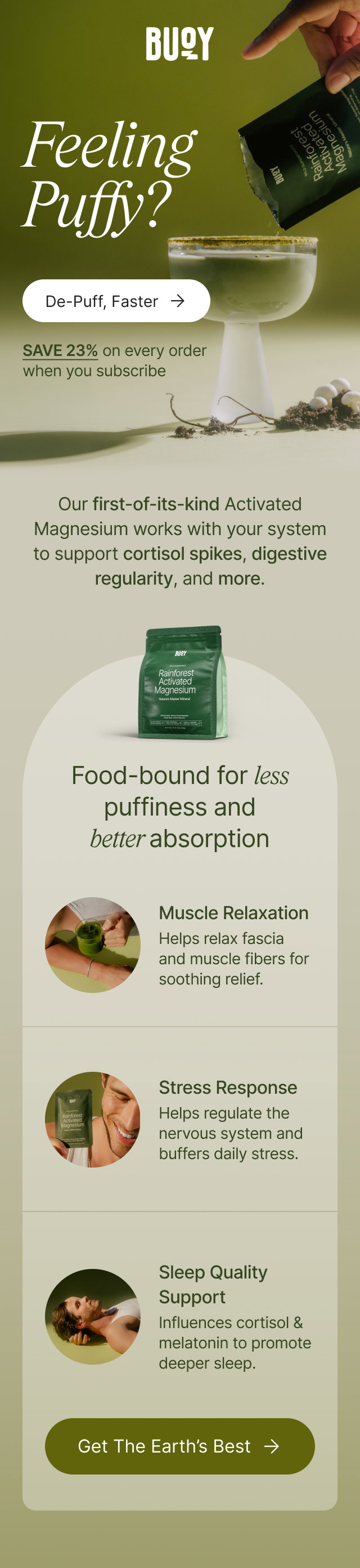 Feeling puffy? meet your solution. 
