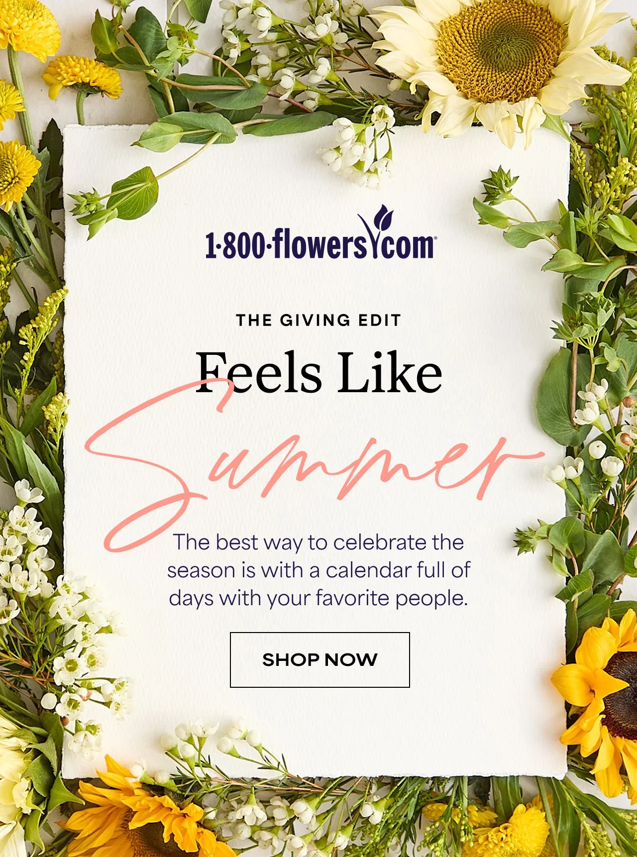 The Giving Edit | Feels Like Summer | The best way to celebrate the season is with a calendar full of days with your favorite people.