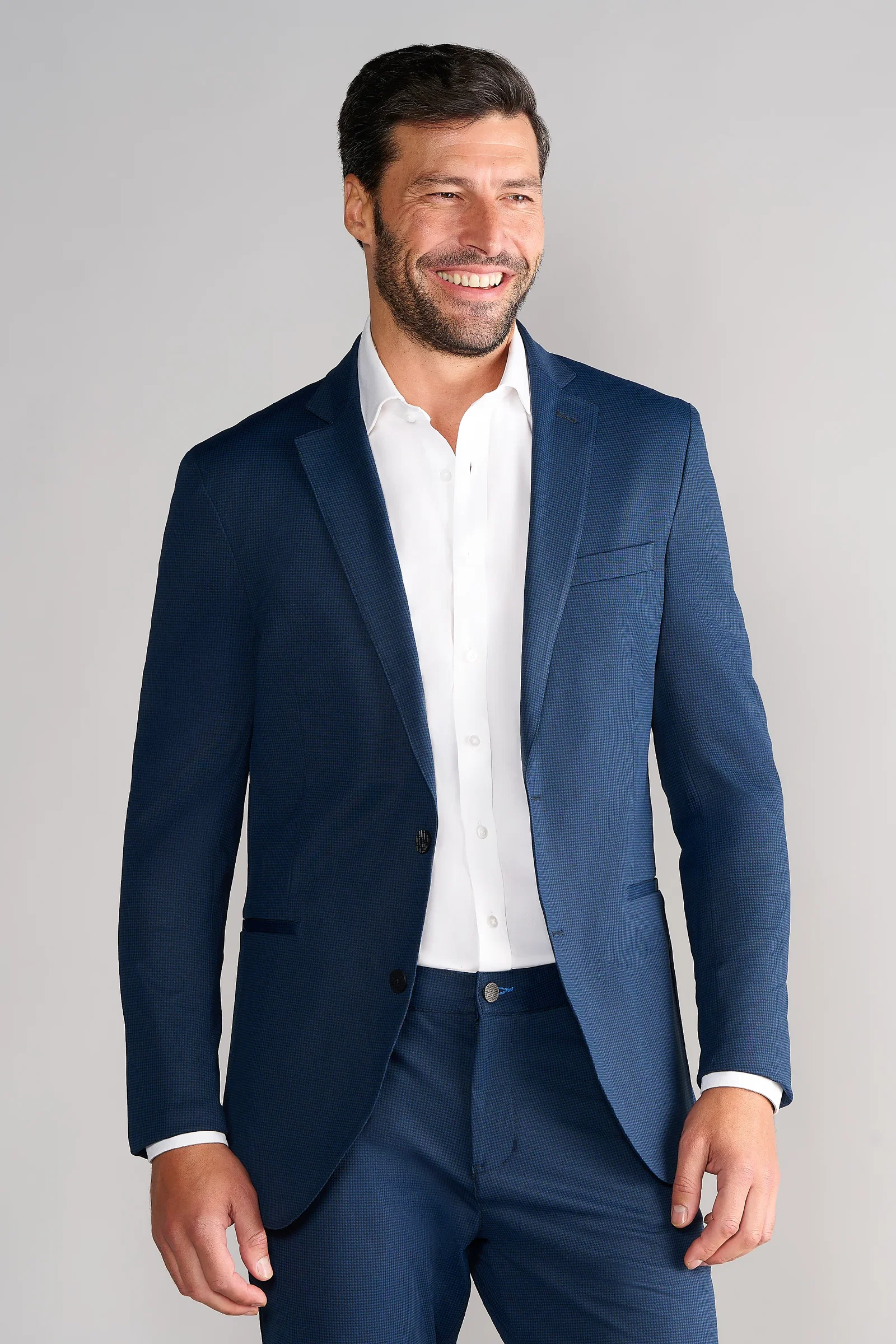 Image of Performance Blazer // Navy Houndstooth