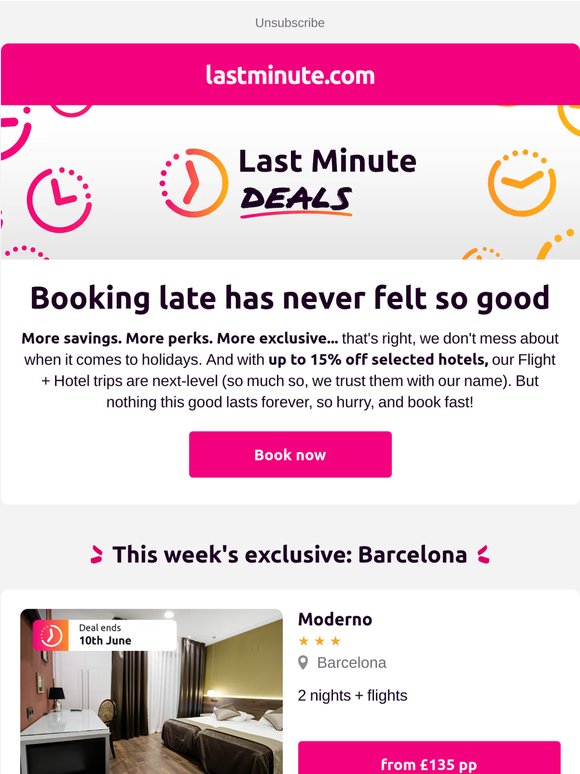 Holiday from £163? THAT'S a Last Minute deal