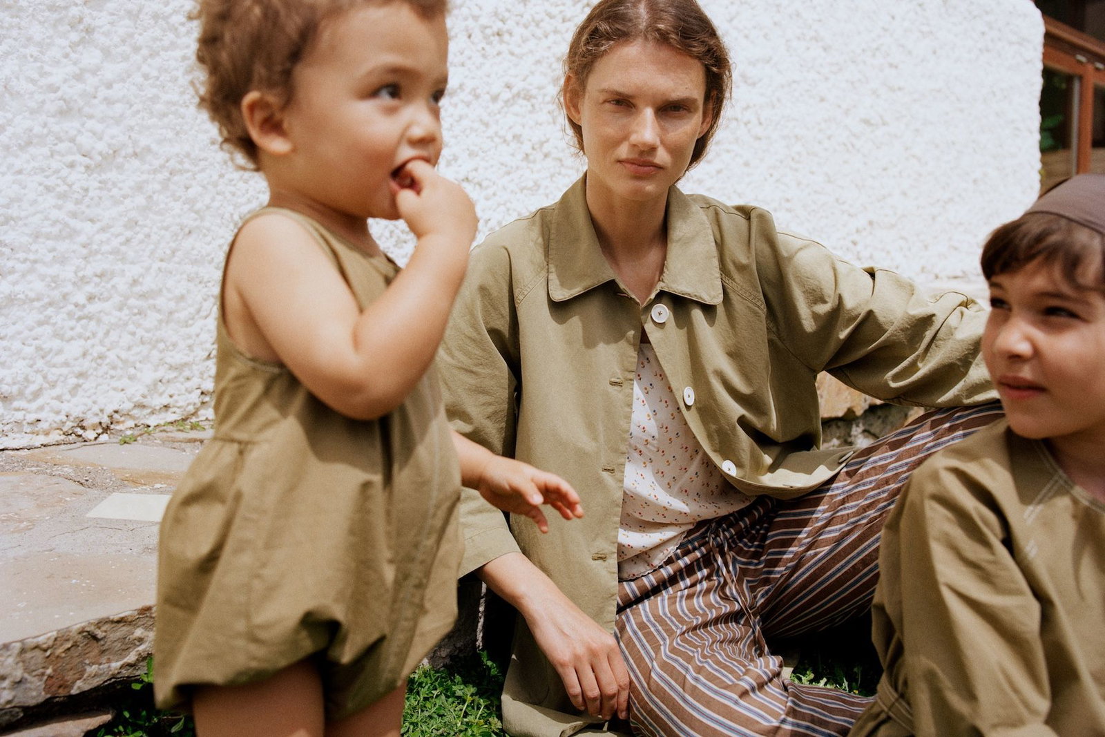 Models wear Zara x Caramel London